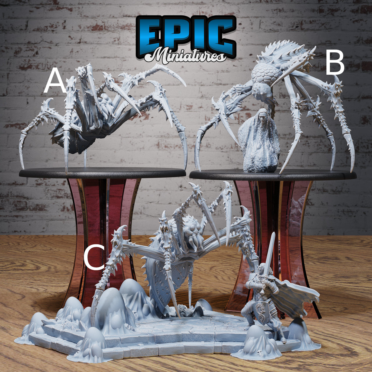 Giant Jungle Spider - Epic Miniatures | 32mm | Insectoid Jungle | Diorama | Demon