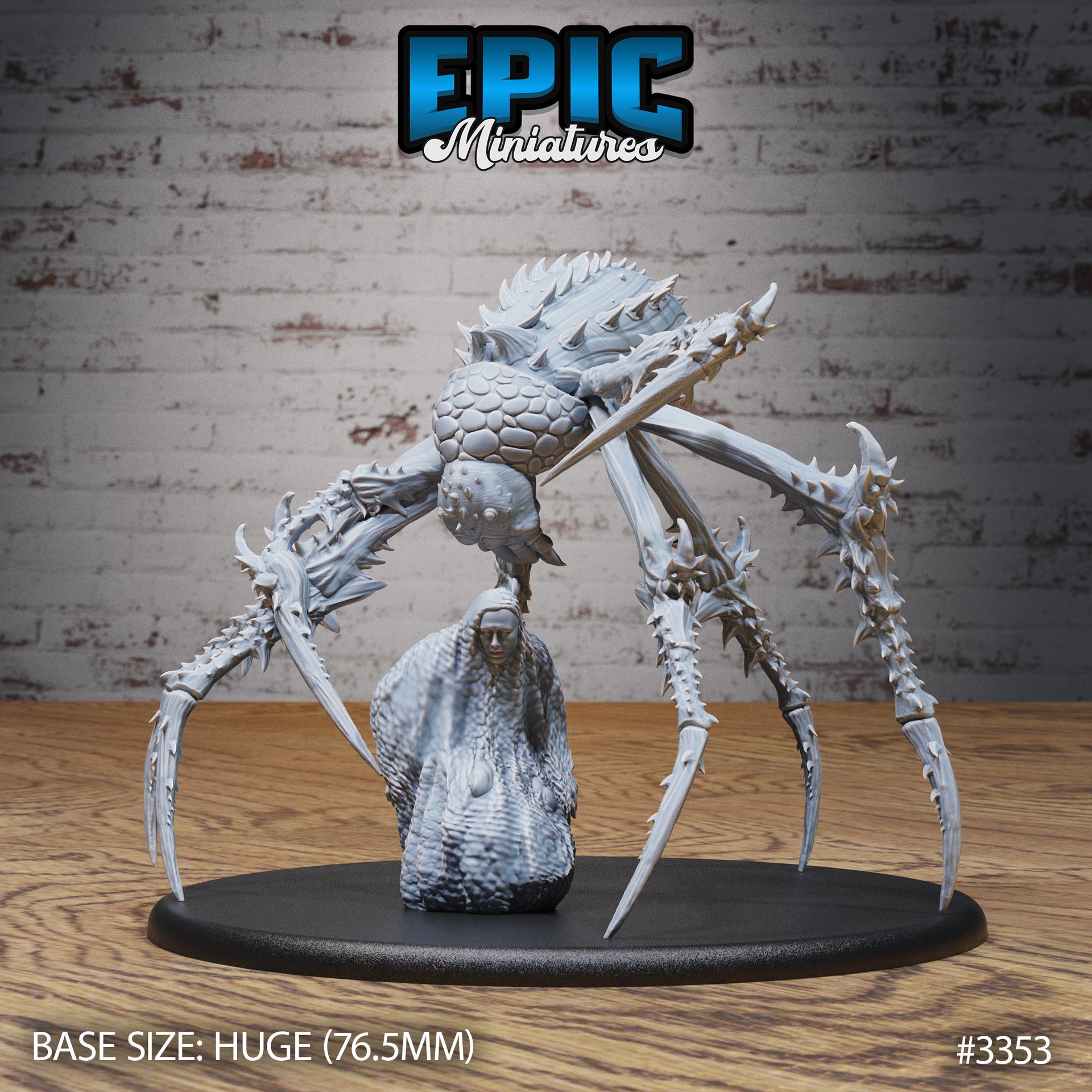 Giant Jungle Spider - Epic Miniatures | 32mm | Insectoid Jungle | Diorama | Demon