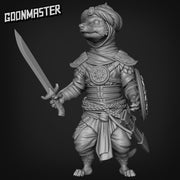 Meerkat Swordsman - Goonmaster | Miniature | Mighty Meerkat  | Wargaming | Roleplaying Games | 32mm | Soldier | Mercenary | Warband