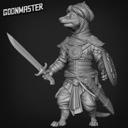 Meerkat Swordsman - Goonmaster | Miniature | Mighty Meerkat  | Wargaming | Roleplaying Games | 32mm | Soldier | Mercenary | Warband