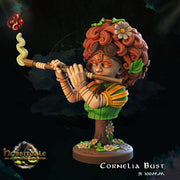 Cornelia the Bard Bust - Crippled God Foundry | 32mm | Hill folk | Halfling | Gnome | Flute | Prformer
