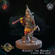 Sigibert the Knight - Crippled God Foundry | 32mm | Hill folk | Halfling | Gnome | Armor| Soldier