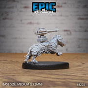 Construct Dachshund - Epic Miniatures | Steam Inventions | 28mm | 32mm | PC | Bird | Steampunk | obot Dog | Cannon