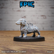 Construct Dachshund - Epic Miniatures | Steam Inventions | 28mm | 32mm | PC | Bird | Steampunk | obot Dog | Cannon