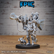 Artificer Flynn - Epic Miniatures | Steam Inventions | 28mm | 32mm | Steampunk | Engineer | Inventor | Grappling Cannon