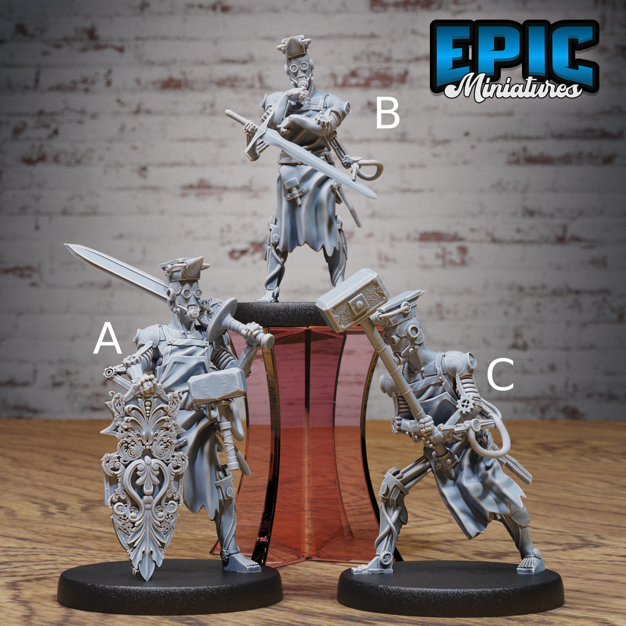 Construct Blacksmith - Epic Miniatures | Steam Inventions | 28mm | 32mm | PC | Engineer| Steampunk | Robot | Mech