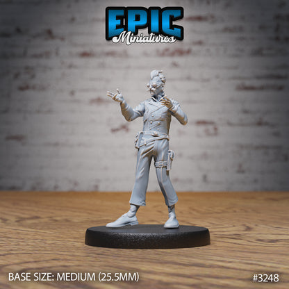 Inventor Joseph - Epic Miniatures | Steam Inventions | 28mm | 32mm | Steampunk | Scientist | Experiment | Tesla