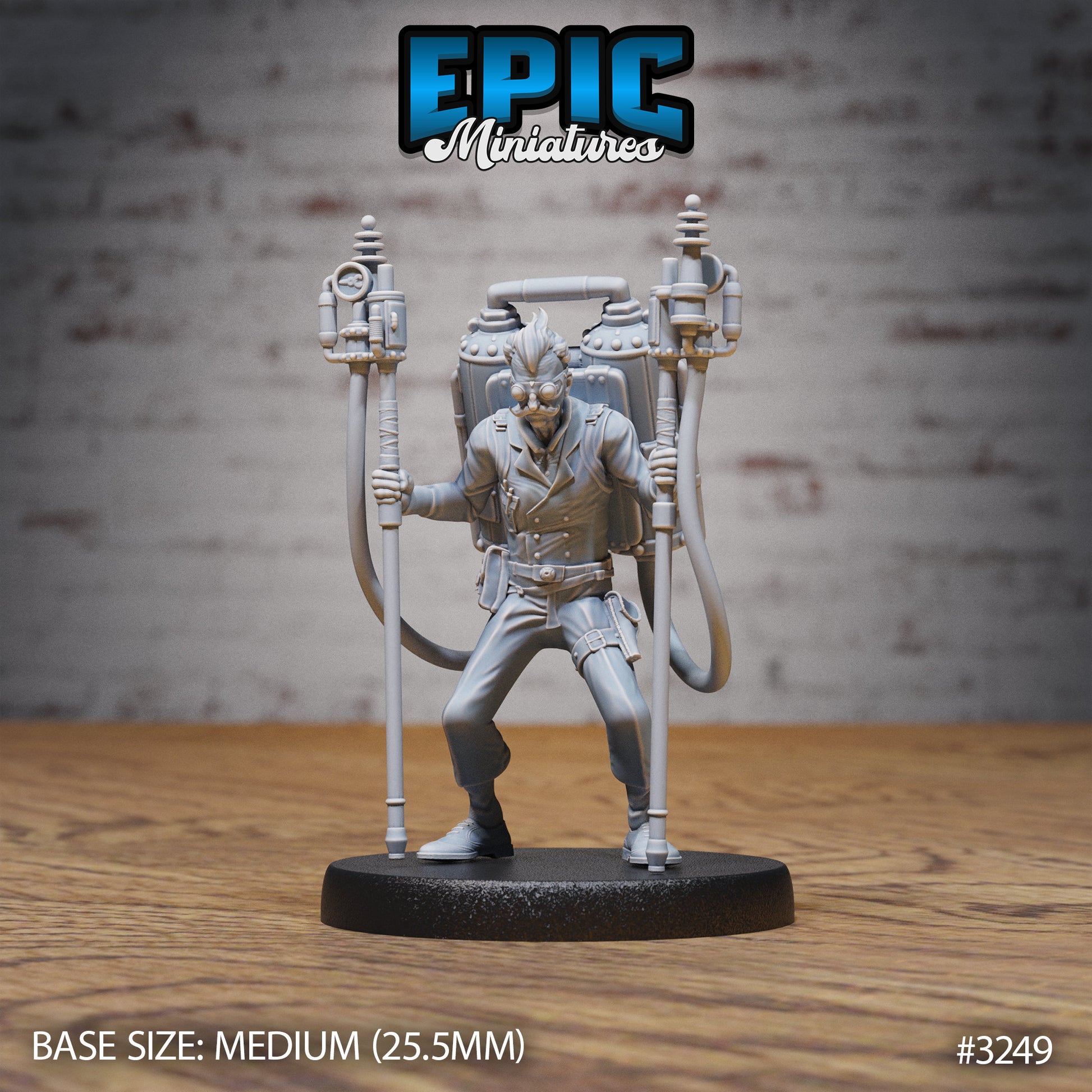 Inventor Joseph - Epic Miniatures | Steam Inventions | 28mm | 32mm | Steampunk | Scientist | Experiment | Tesla