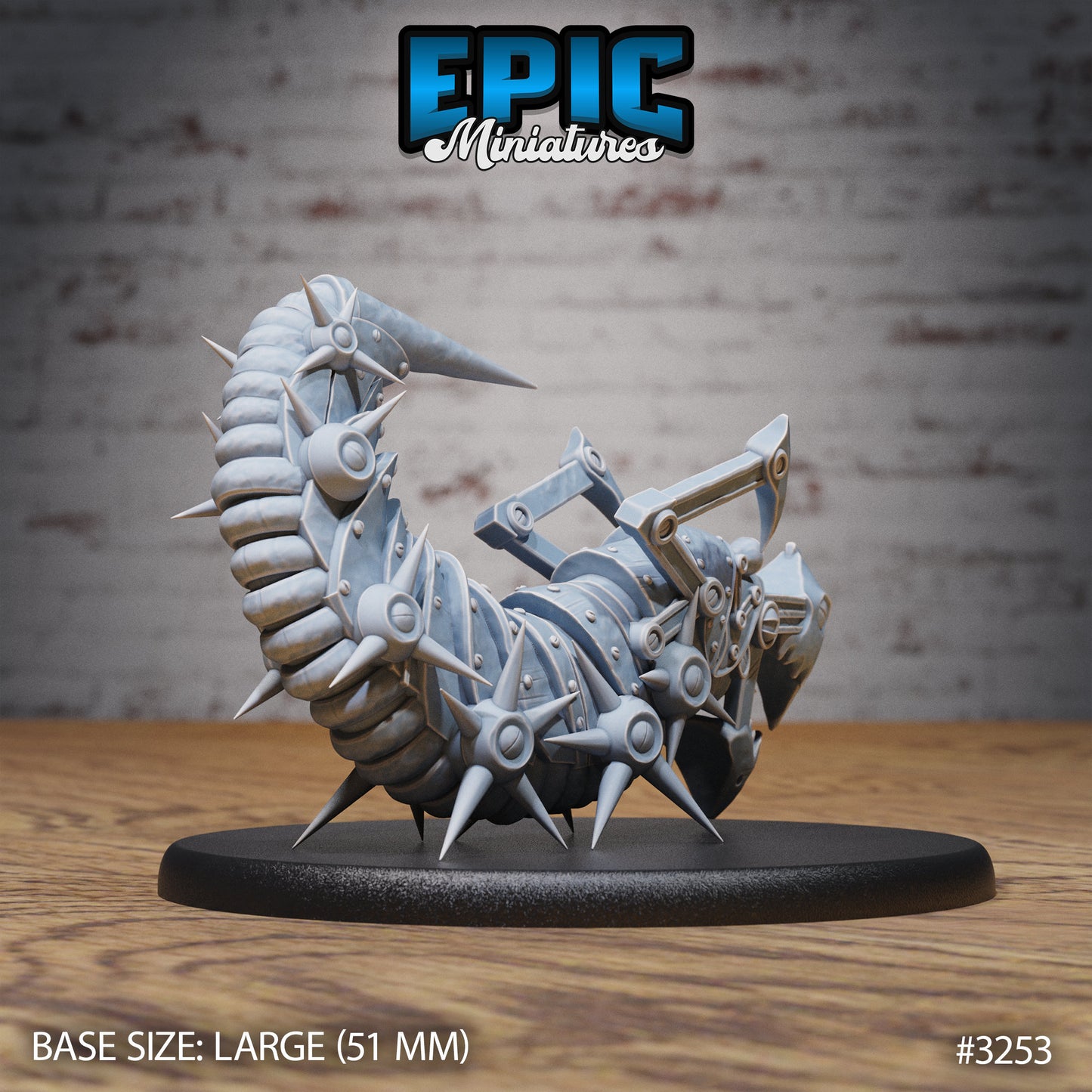 Iron Centipede - Epic Miniatures | Steam Inventions | 28mm | 32mm | Steampunk | Worm | Wyrm | Robot | Mech