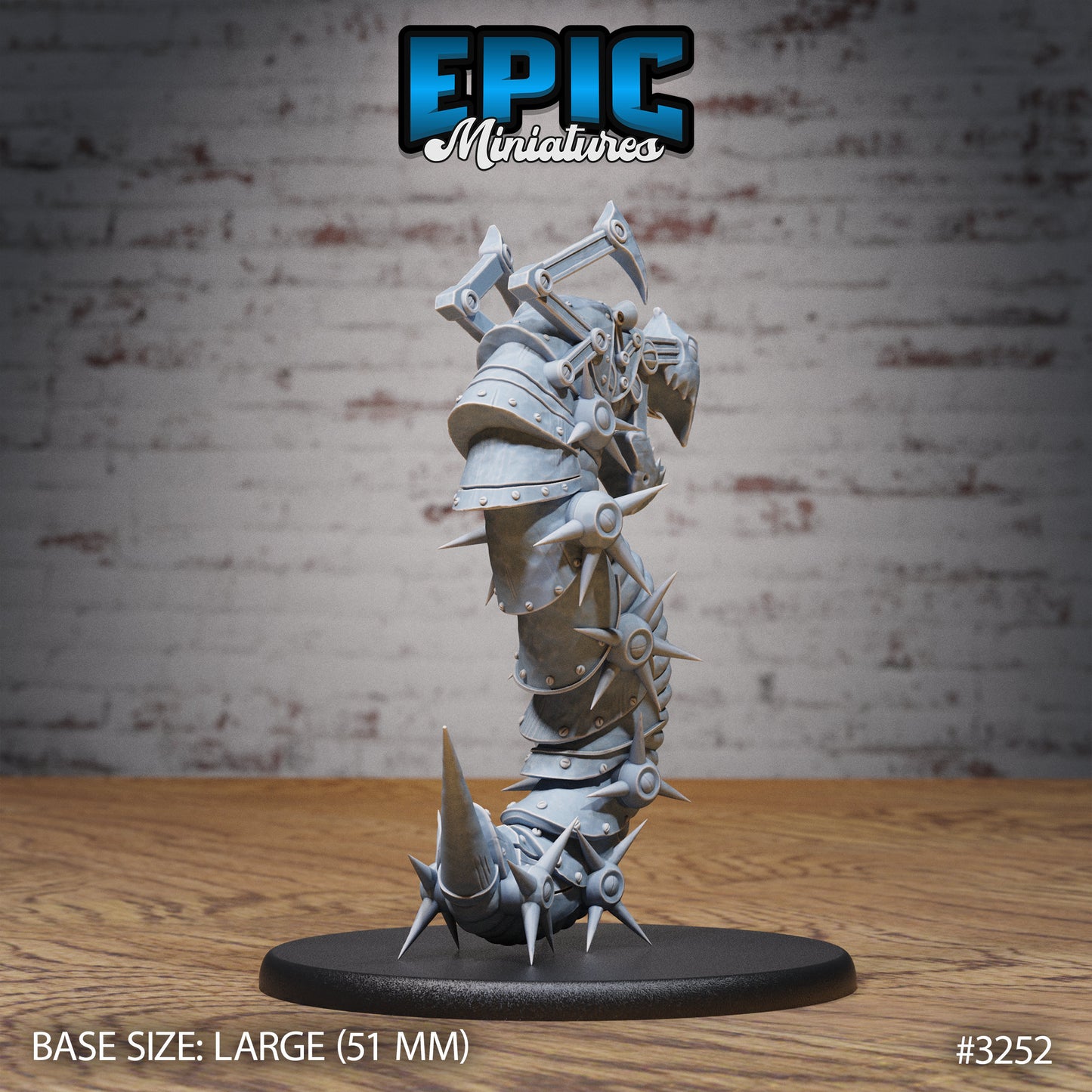 Iron Centipede - Epic Miniatures | Steam Inventions | 28mm | 32mm | Steampunk | Worm | Wyrm | Robot | Mech