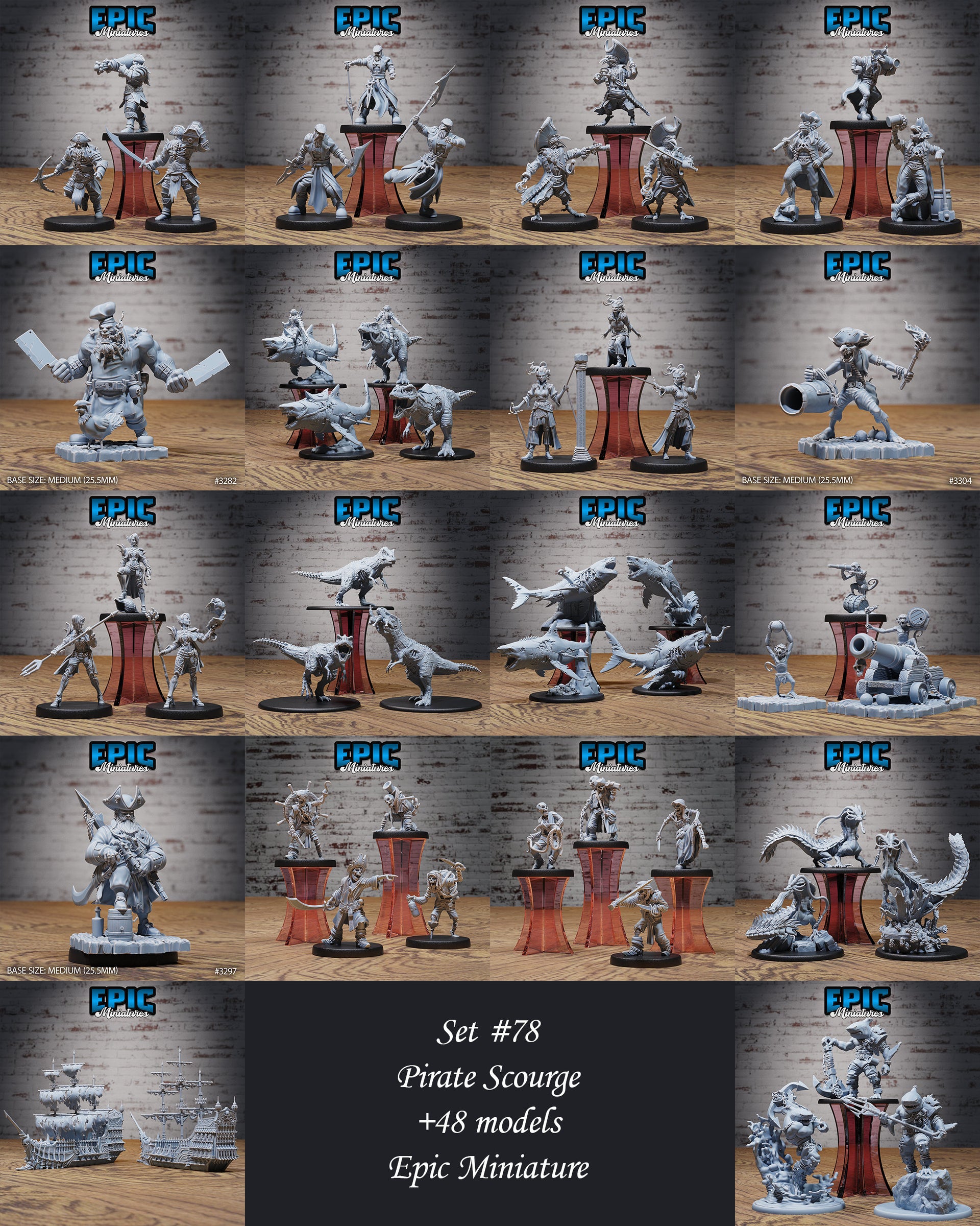 Dragonborn Pirate - Epic Miniatures | 32mm | Pirate Scourge | Captain | Swashbuckler | Rogue | Lizardfolk