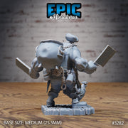 Orc Pirate Cook- Epic Miniatures | 32mm | Pirate Scourge | Chef | Butcher