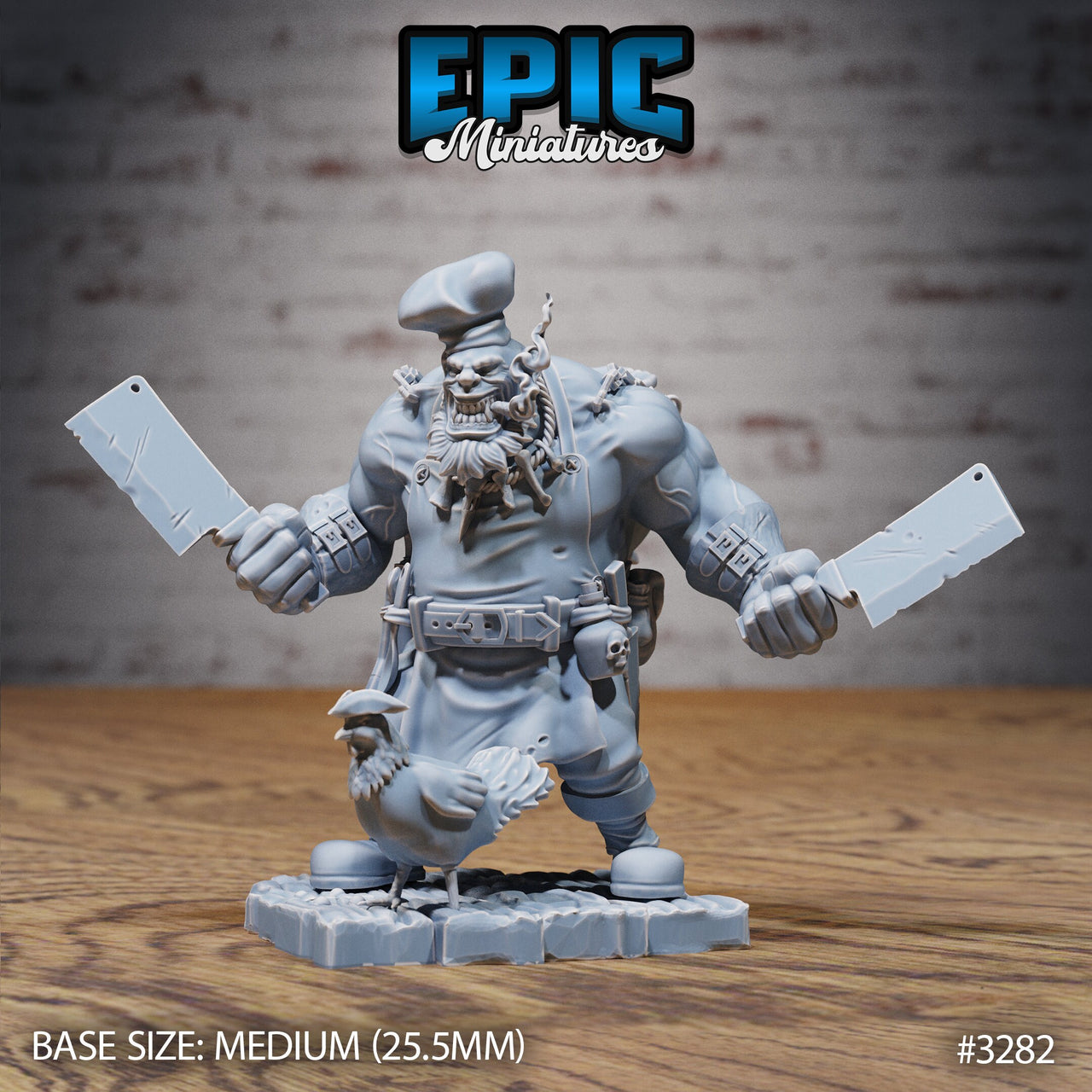 Orc Pirate Cook- Epic Miniatures | 32mm | Pirate Scourge | Chef | Butcher