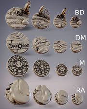 Desert Miniature Bases - CobraMode | Wargaming | Roleplaying Games | 25.4 | 30mm | 40mm | 50mm | Market | Symbol | Rock | Stone