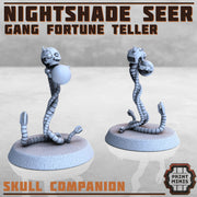 Nightshade Seer- Print Minis | Sci Fi | Light Infantry | 28mm Heroic | Rogue | Soldier | Cyberpunk | Physic | Fortune Teller
