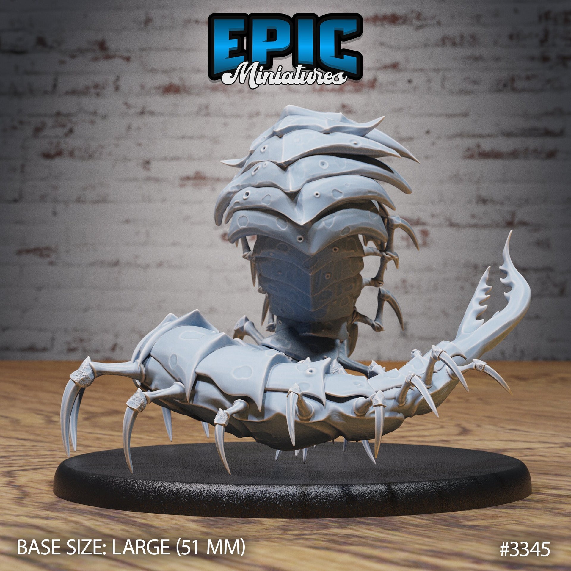 Hell Crawler Centipede - Epic Miniatures | 32mm | Insectoid Jungle | Bug | Millipede | Demon | Caterpillar