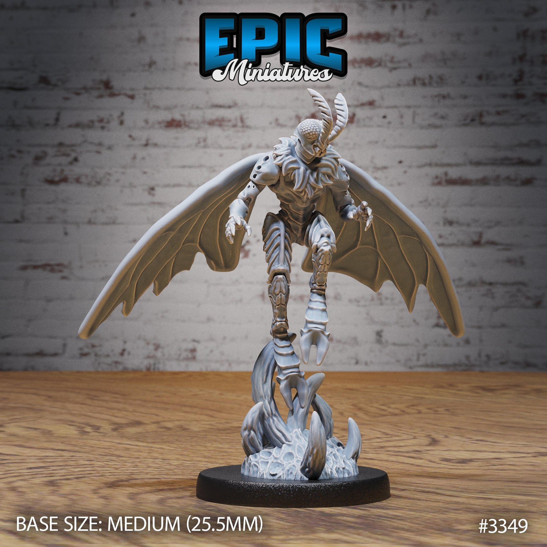 Moth Folk Warrior - Epic Miniatures | 32mm | Insectoid Jungle | Bug | bugfolk | Scout | Rogue | Fighter