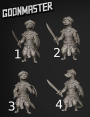 Meerkat Swordsman - Goonmaster | Miniature | Mighty Meerkat  | Wargaming | Roleplaying Games | 32mm | Soldier | Mercenary | Warband