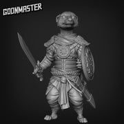 Meerkat Swordsman - Goonmaster | Miniature | Mighty Meerkat  | Wargaming | Roleplaying Games | 32mm | Soldier | Mercenary | Warband