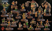 Armed Peasants, Modular Halfling Villagers - Crippled God Foundry | 32mm | Hill folk | Militia | Warband