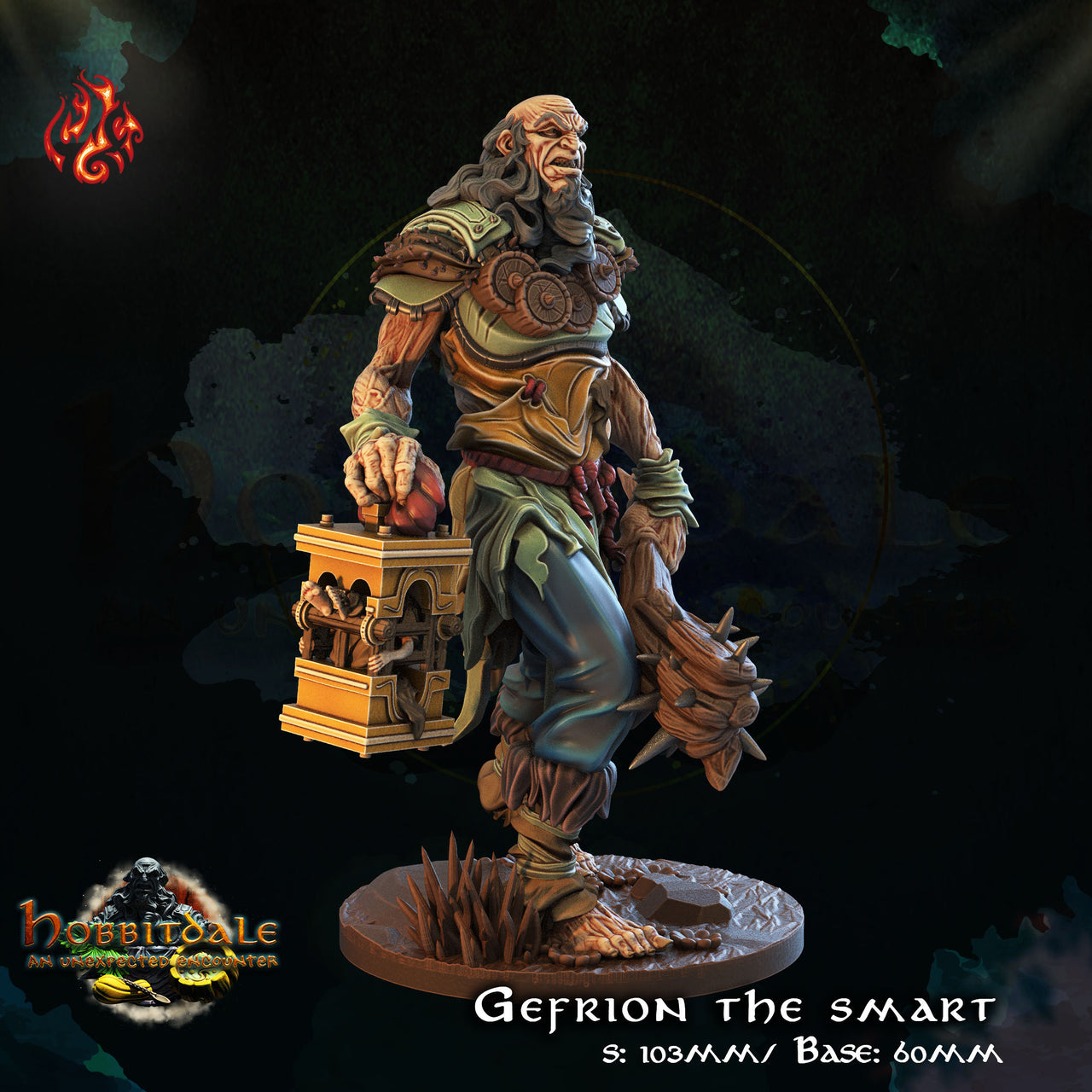 Gefrion the smart, Hill Giant - Crippled God Foundry | 32mm | Ogre | Cage| Club
