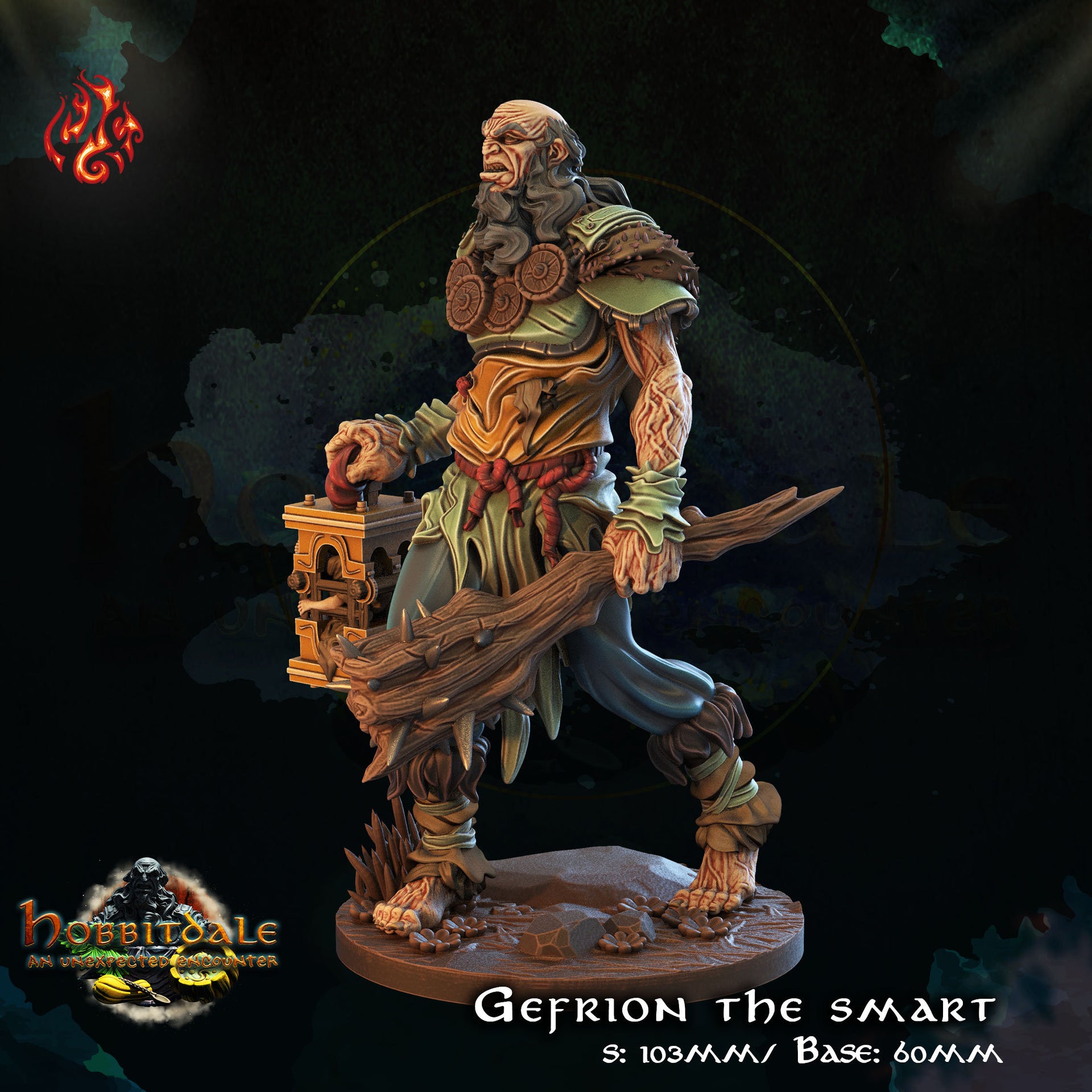 Gefrion the smart, Hill Giant - Crippled God Foundry | 32mm | Ogre | Cage| Club