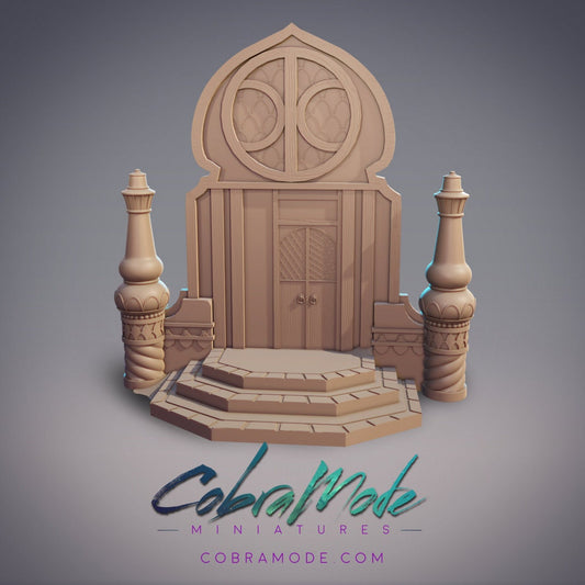 Gasworks Door Terrain - CobraMode | Wargaming | Roleplaying Games | Temple | Desert | Market | Shrine