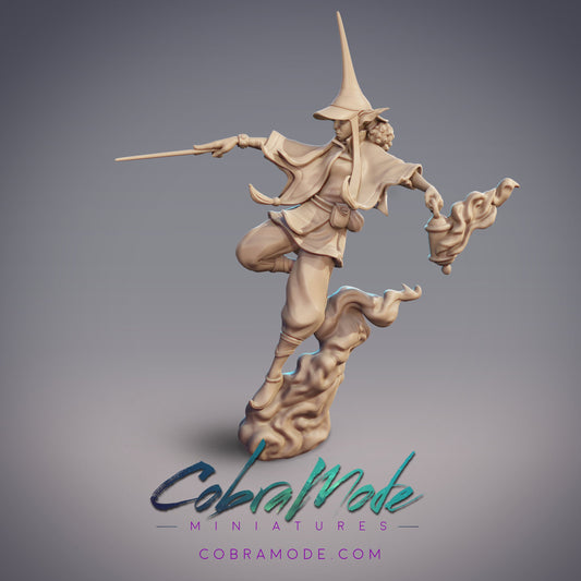 Lamplighter Gazmardan Marzeh, Guild Mage - CobraMode | Miniature | Wargaming | Roleplaying Games | 32mm