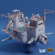 Beluga Junker Barge - Arcane Minis | 32mm | Destroyer | Airship | Pirate Ship | Scrap Yard | Salvage