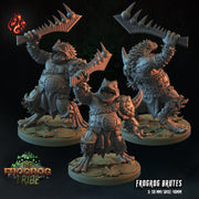 Frogfrog Brutes - Crippled God Foundry - Frogrog Tribe | D&D | 32mm | Lizardfolk | Toad | Frog | Barbarian