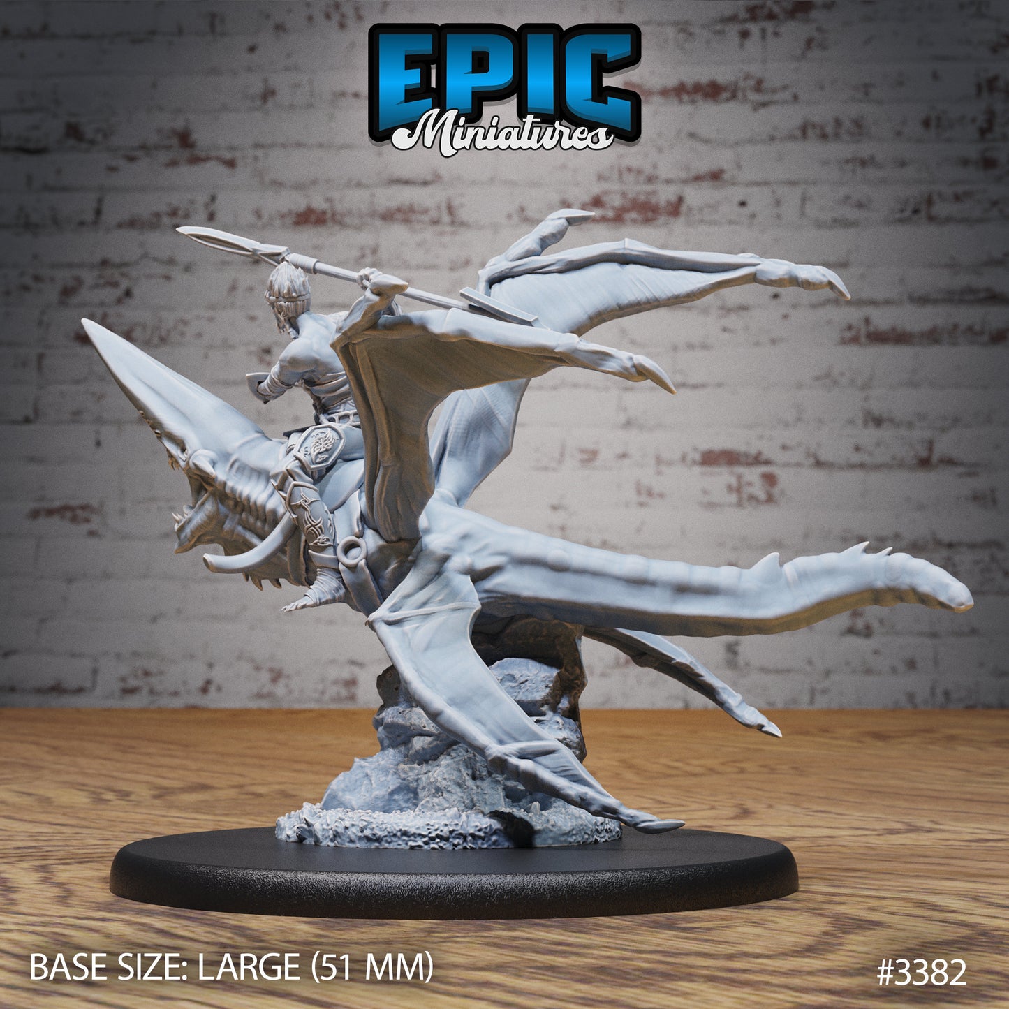 Star Shark Mount- Epic Miniatures | 28mm | 32mm | Sorcerer | Champion | Fighter | Astral | Cavalry | Space | Alien