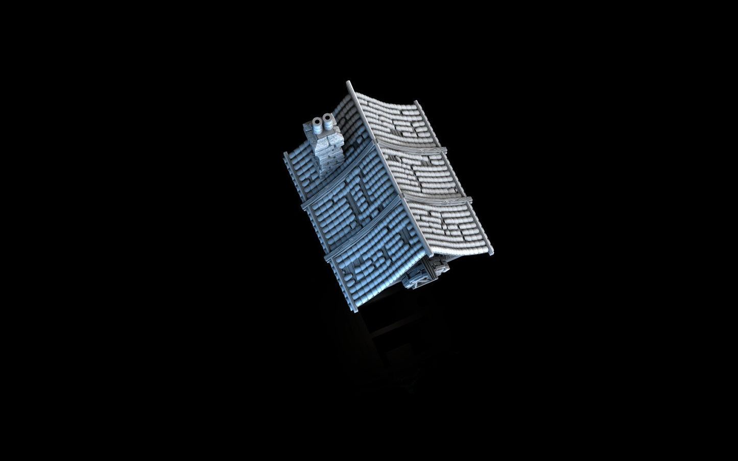Broken Bridge Tower - 3DP4U Medieval Town | Miniature | Wargaming | Roleplaying Games | 32mm | Gate house | Playable | Filament | 3d printed