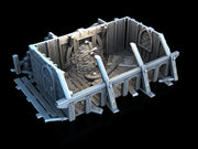 Ruined House - 3DP4U Medieval Town | Miniature | Wargaming | Roleplaying Games | 32mm | Ruin | Playable | Filament | 3d printed