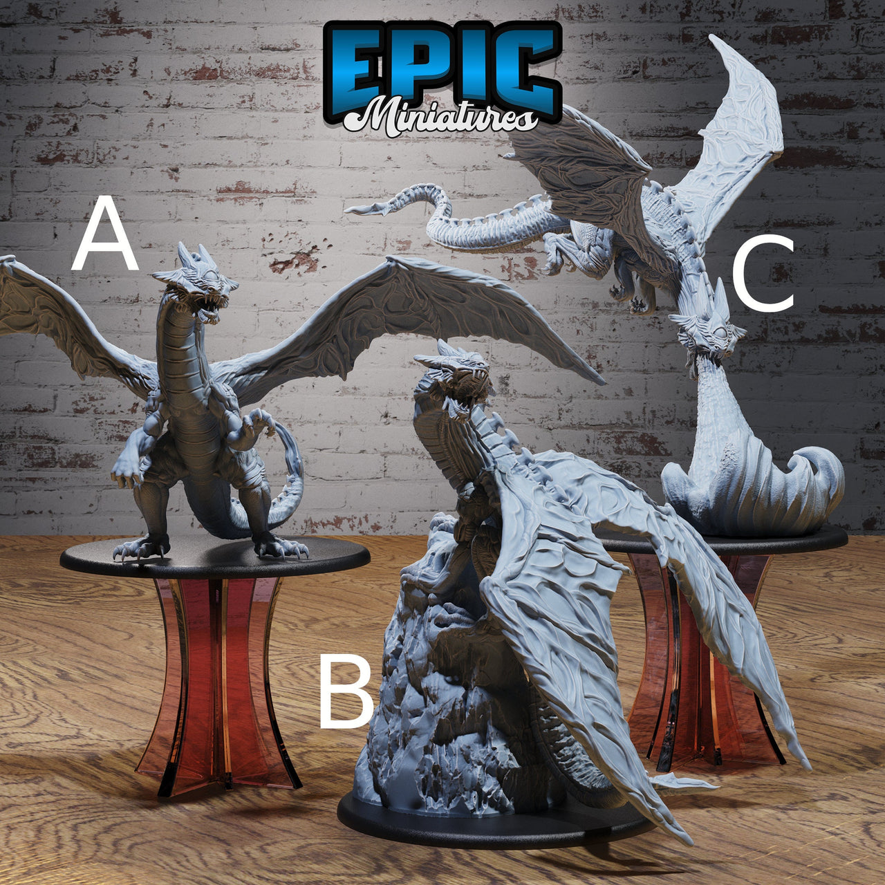 Cyclops Dragon- Epic Miniatures | 28mm | 32mm | Breath Weapon