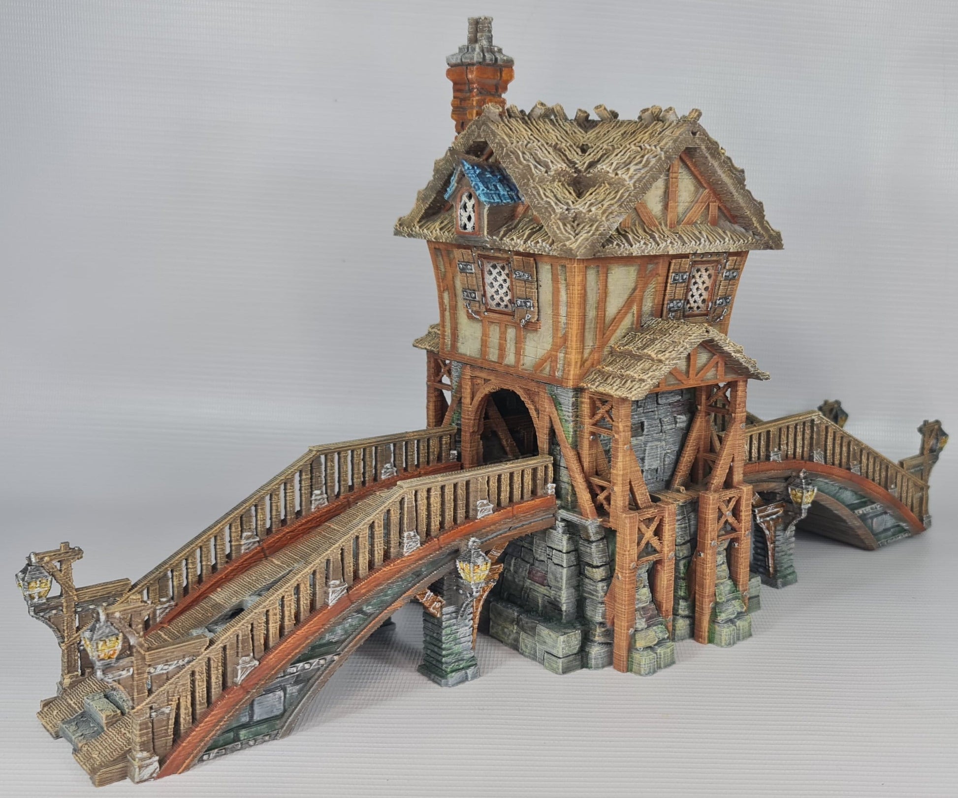 bridge-kit-with-toll - 3DP4U Medieval Town | Miniature | Wargaming | Roleplaying Games | 32mm | Playable | Filament | 3d printed
