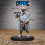 Marshal- Epic Miniatures | 28mm | 32mm | Fantasy Wild West | Sheriff | Cowboy | Rifle Sharpshooter