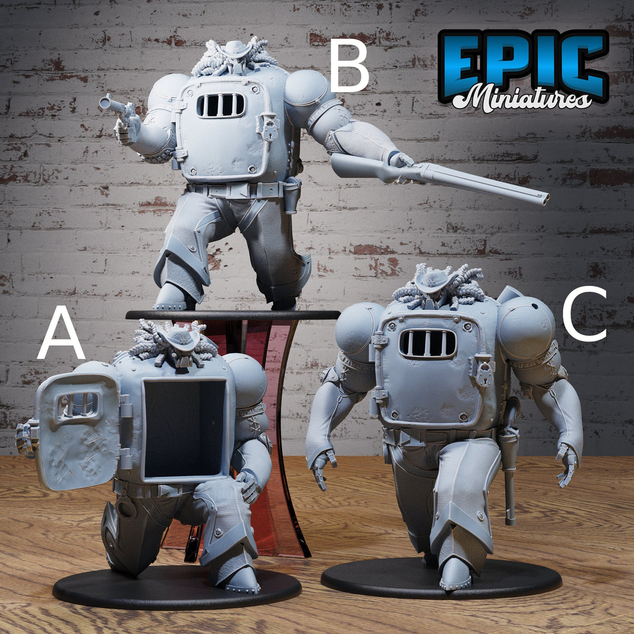 Jail Construct - Epic Miniatures | 28mm | 32mm | Fantasy Wild West | Sheriff | Cowboy | Rifle Sharpshooter | Huge | Mech | Robot