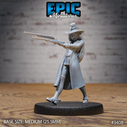 Sheriff Female - Epic Miniatures | 28mm | 32mm | Fantasy Wild West | Gunslinger| Cowboy | Rifle Sharpshooter