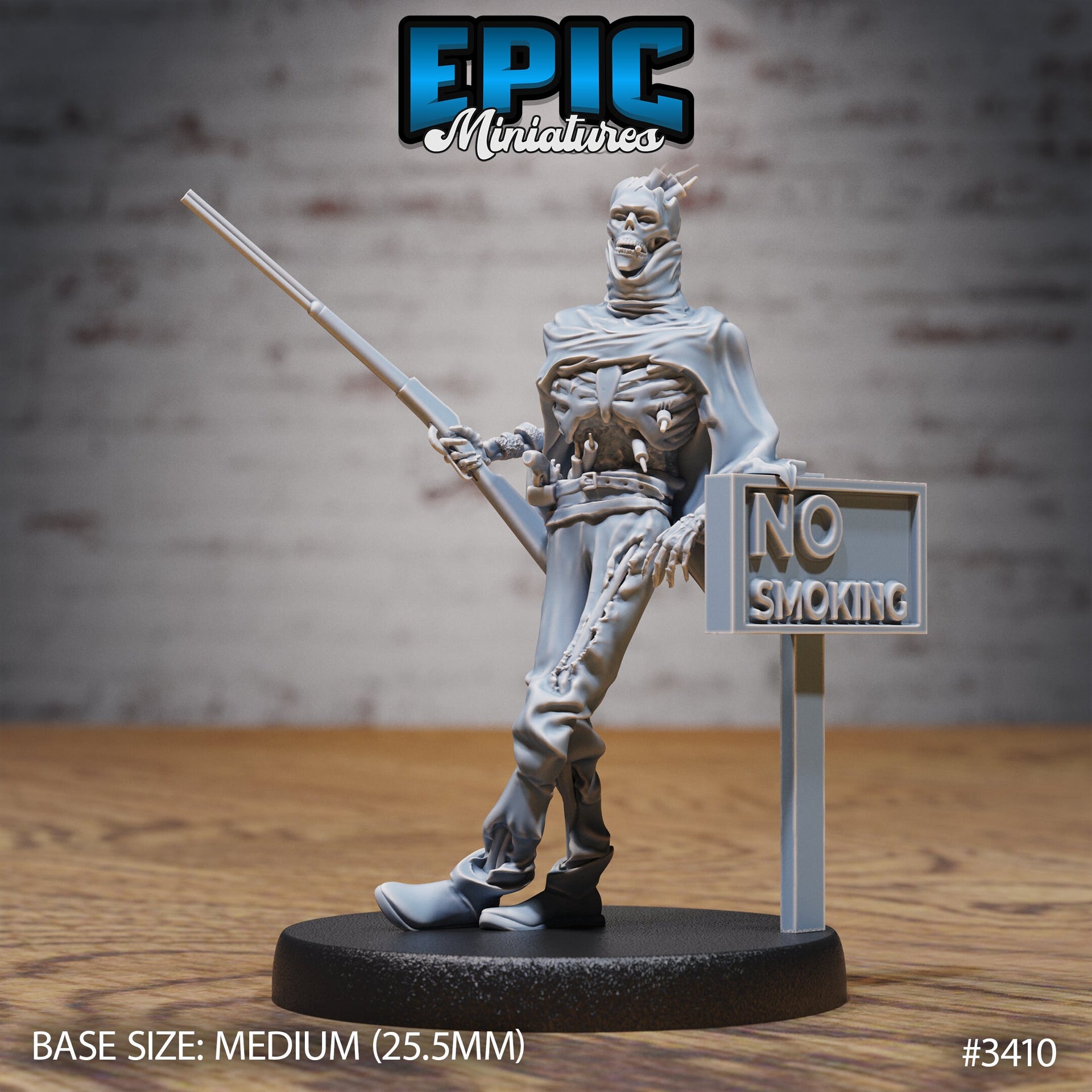 Undead Dynamite Bandit - Epic Miniatures | 28mm | 32mm | Fantasy Wild West | Gunslinger| Cowboy | Rifle | Skeleton | Zombie