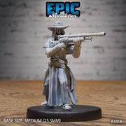 Holy Gunslinger - Epic Miniatures | 28mm | 32mm | Fantasy Wild West | Priest | Cowboy | Rifle Sharpshooter | Vampire Hunter