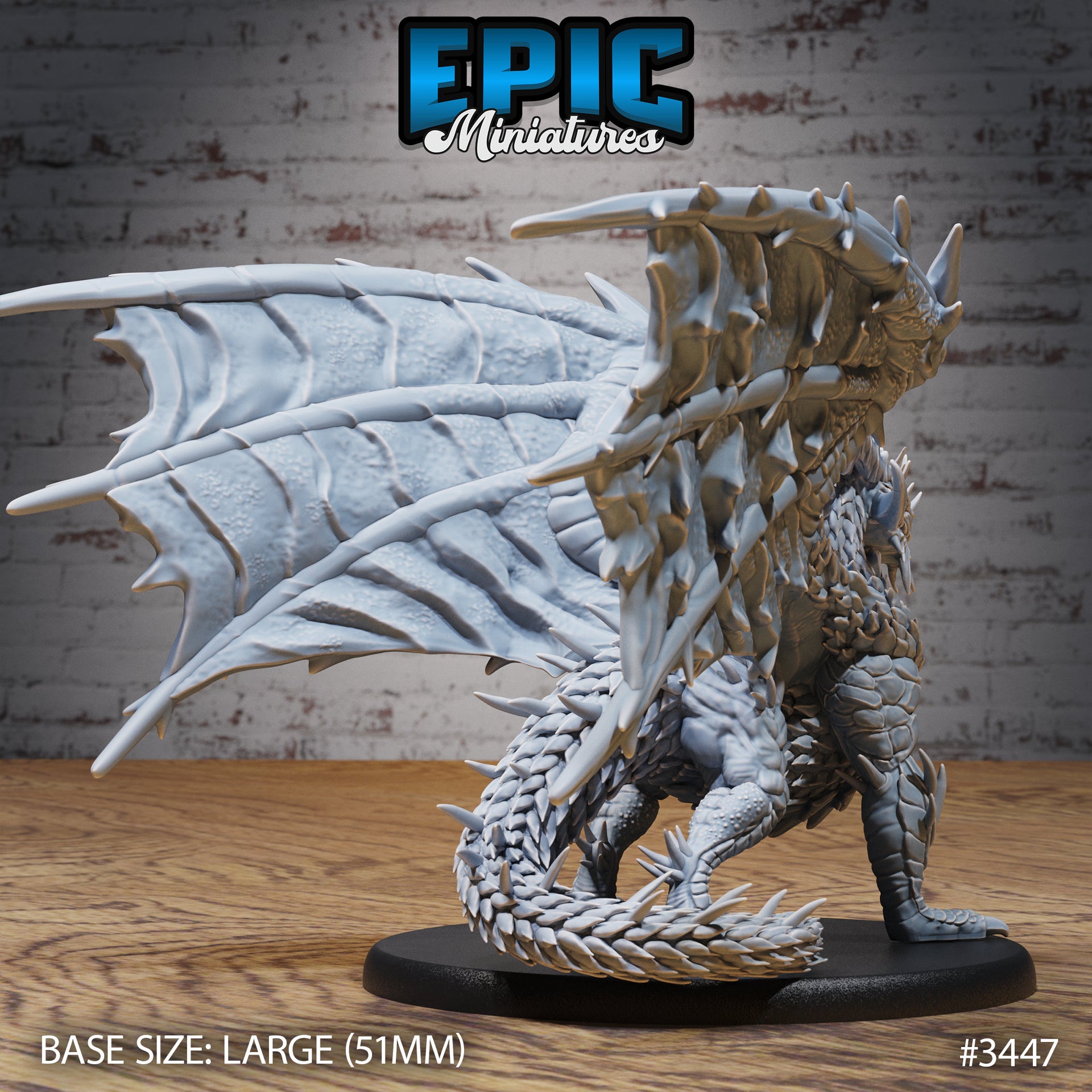 Cactus Dragon - Epic Miniatures | 28mm | 32mm | Fantasy Wild West | Thorn | Spiked | Green | Desert