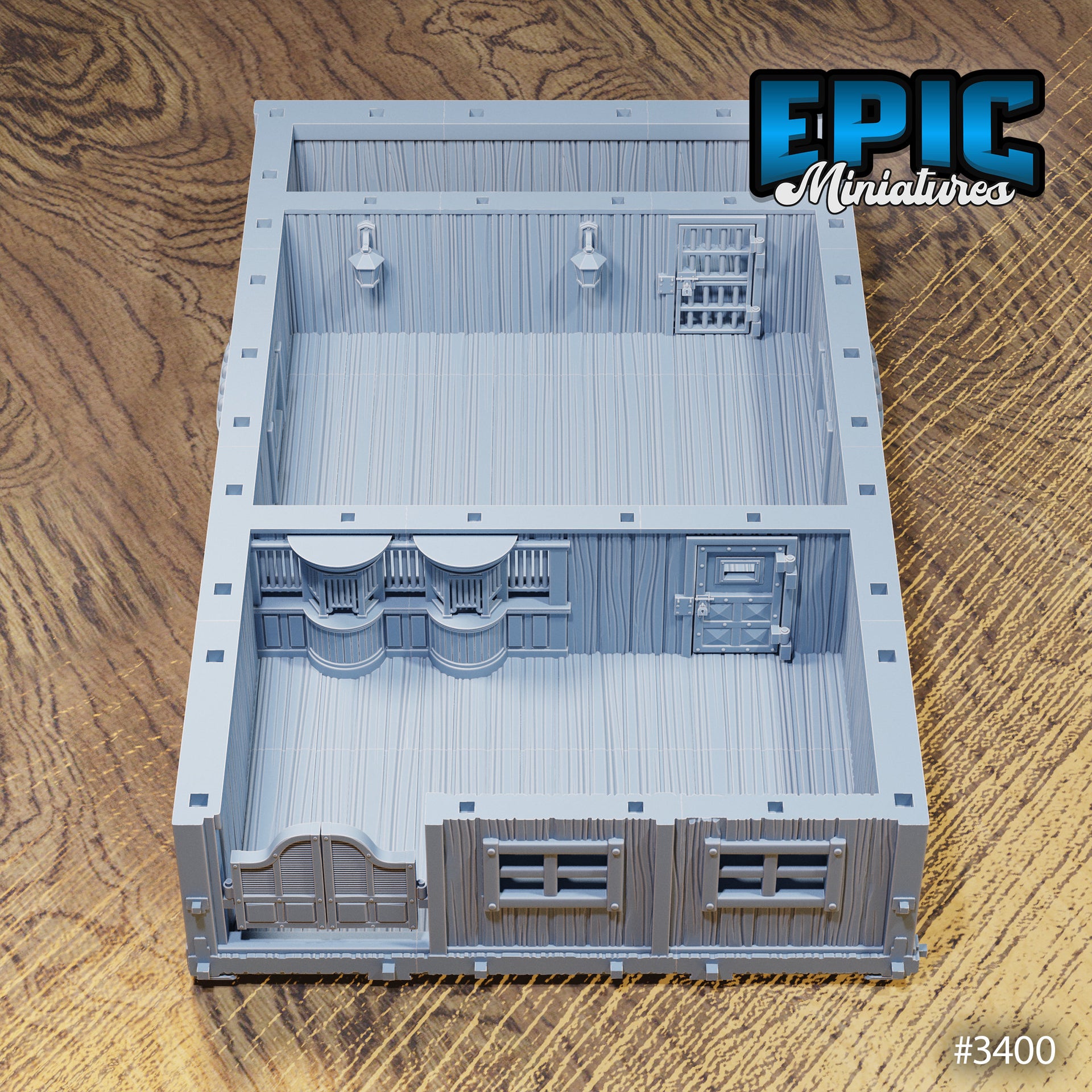 Wild West Bank - Epic Miniatures | 28mm | 32mm | Fantasy Wild West | Terrain | Heist | Playable