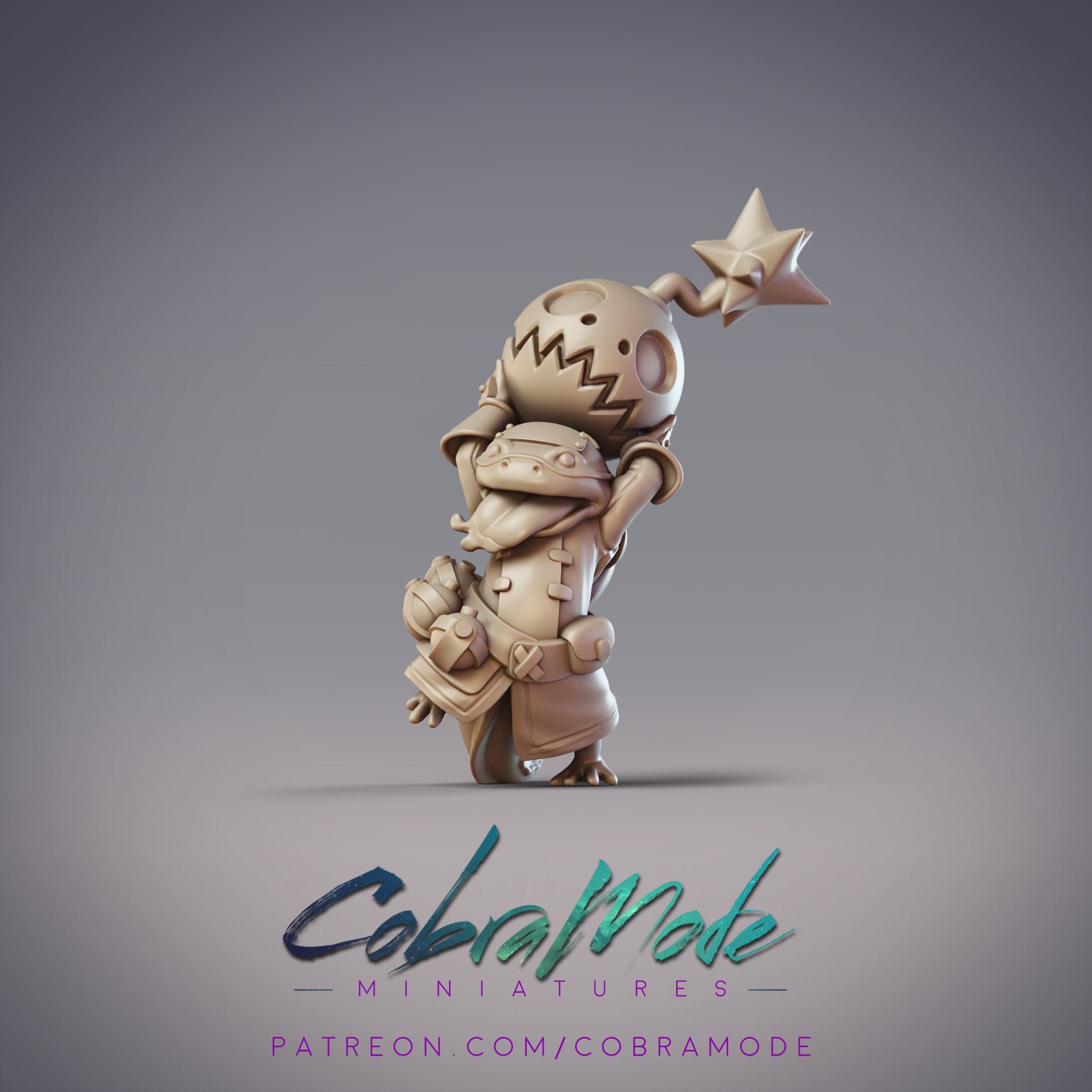 Hanzaki Grenadier Hagure - CobraMode | Miniature | Wargaming | Roleplaying Games | 32mm | Bomber | Axolotl