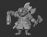 Beaver Logsplitter - Goonmaster | Battle Beavers | Miniature | Wargaming | Roleplaying Games | 32mm | Axe | Fighter | Soldier