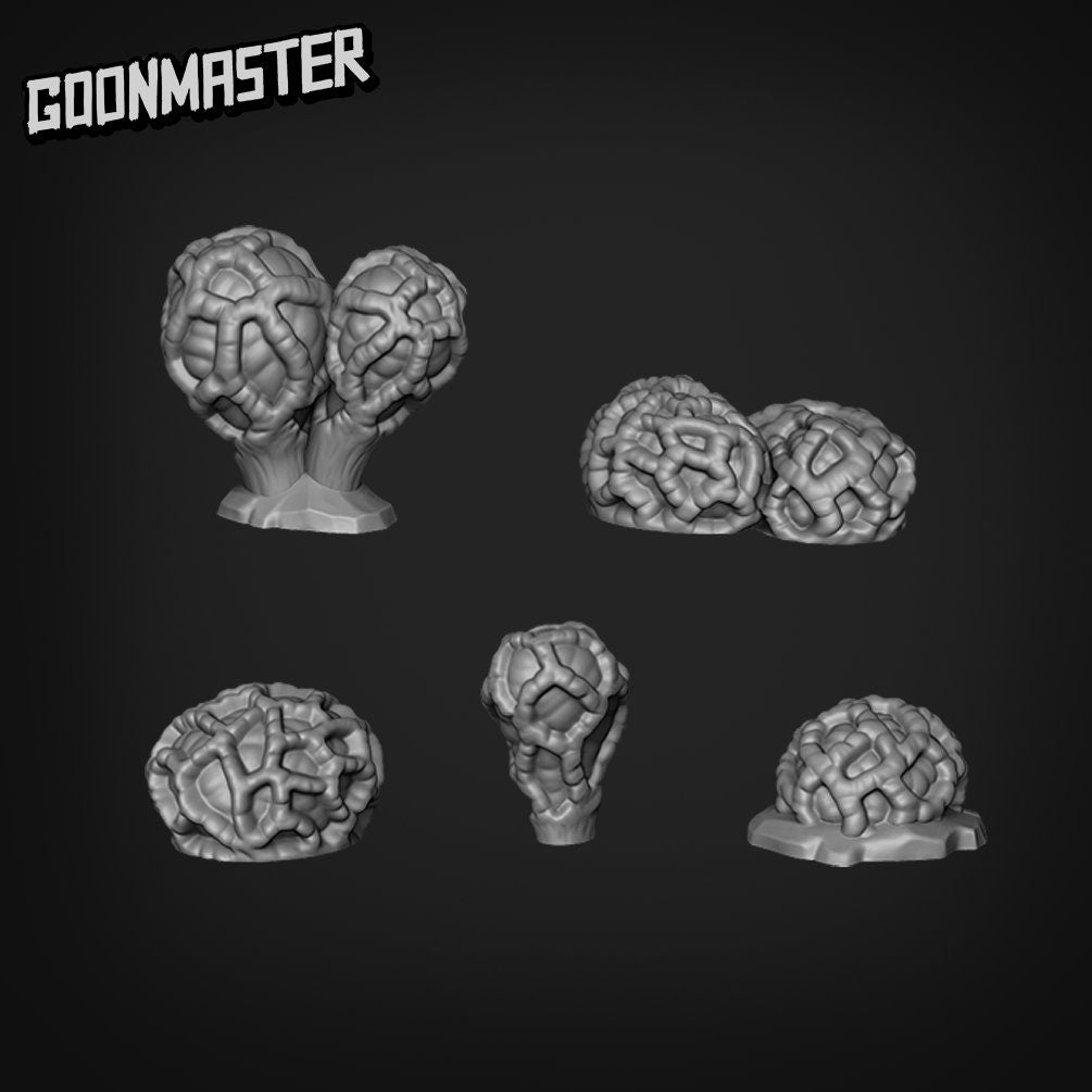 Colus Pusillus Mushrooms - Goonmaster Basing Bits | Miniature | Wargaming | Roleplaying Games | 32mm | Basing Supplies | Fungus | Cave