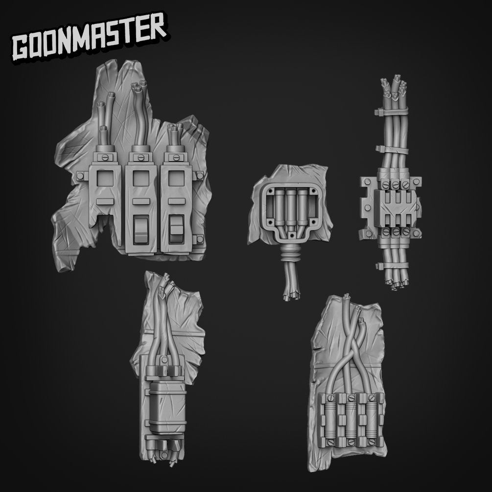 Damaged Electrical Equipment- Goonmaster Basing Bits | Miniature | Wargaming | Roleplaying Games | 32mm | Basing Supplies | Power Station