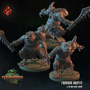 Frogfrog Brutes - Crippled God Foundry - Frogrog Tribe | D&D | 32mm | Lizardfolk | Toad | Frog | Barbarian