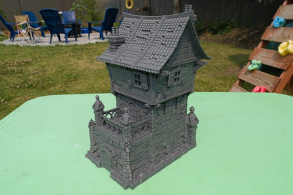 Tombstone Residence - 3DP4U Medieval Town | Miniature | Wargaming | Roleplaying Games | 32mm | House | Playable | Filament | 3d printed