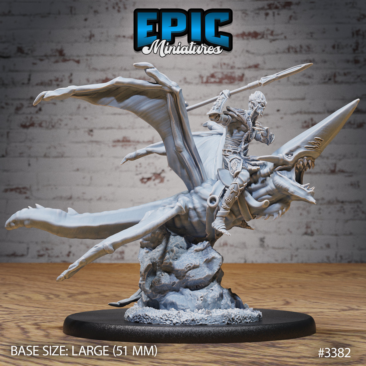 Star Shark Mount- Epic Miniatures | 28mm | 32mm | Sorcerer | Champion | Fighter | Astral | Cavalry | Space | Alien