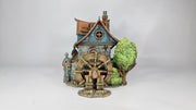 Watermill House - 3DP4U Medieval Town | Miniature | Wargaming | Roleplaying Games | 32mm | Water Wheel | Playable | Filament | 3d printed